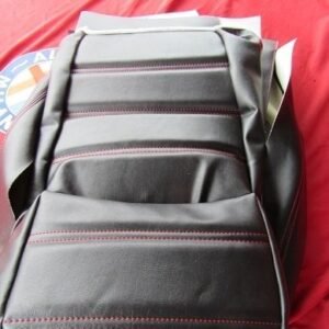 Alfa Romeo Spider year 87 - 89 seat cover black with red stitching NEW