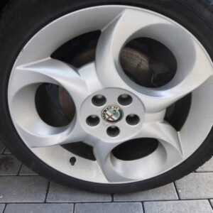 Original Alfa Romeo 147 GT 156 Spider GTV set of aluminum rims 7J x 17 H2