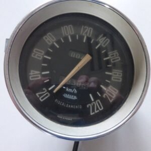 Original Alfa Romeo Bertone Junior + Veloce speedometer from Jaeger KM information up to 220