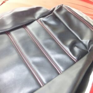 Original Alfa Romeo Spider 115 2.0 seat cover lower part black with red seams 11560581091000 NEW
