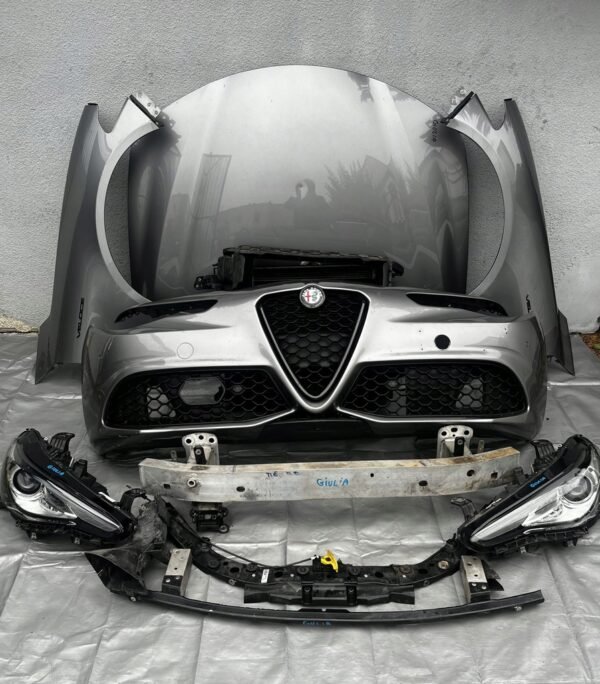 Used Alfa Romeo Giulia Veloce bumper hood front complete led backlight 25w original