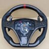 Steering Wheel Alfa Romeo Giulietta Mito Red Seams QV Carbon Fiber Leather Paddl